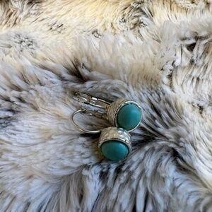 Fashion Jewelry - Turquoise earrings with silver hardware - Bundle Discount